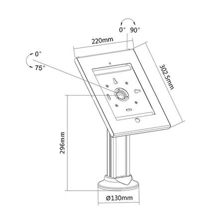 Contenitore antifurto iPad
