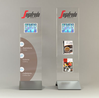 Kiosk da pavimento iPad Pro
