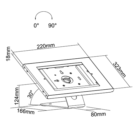 kiosk easy tab dimensioni